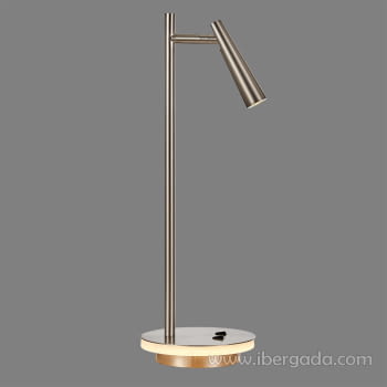 Sobremesa Panau Niquel LED 3W+6W  (15x15x45)