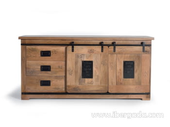 Mueble Aparador Coventry Madera/Hierro (165x45x80)-2