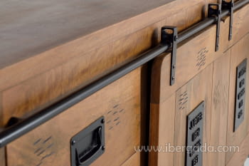 Mueble Aparador Coventry Madera/Hierro (165x45x80)-4