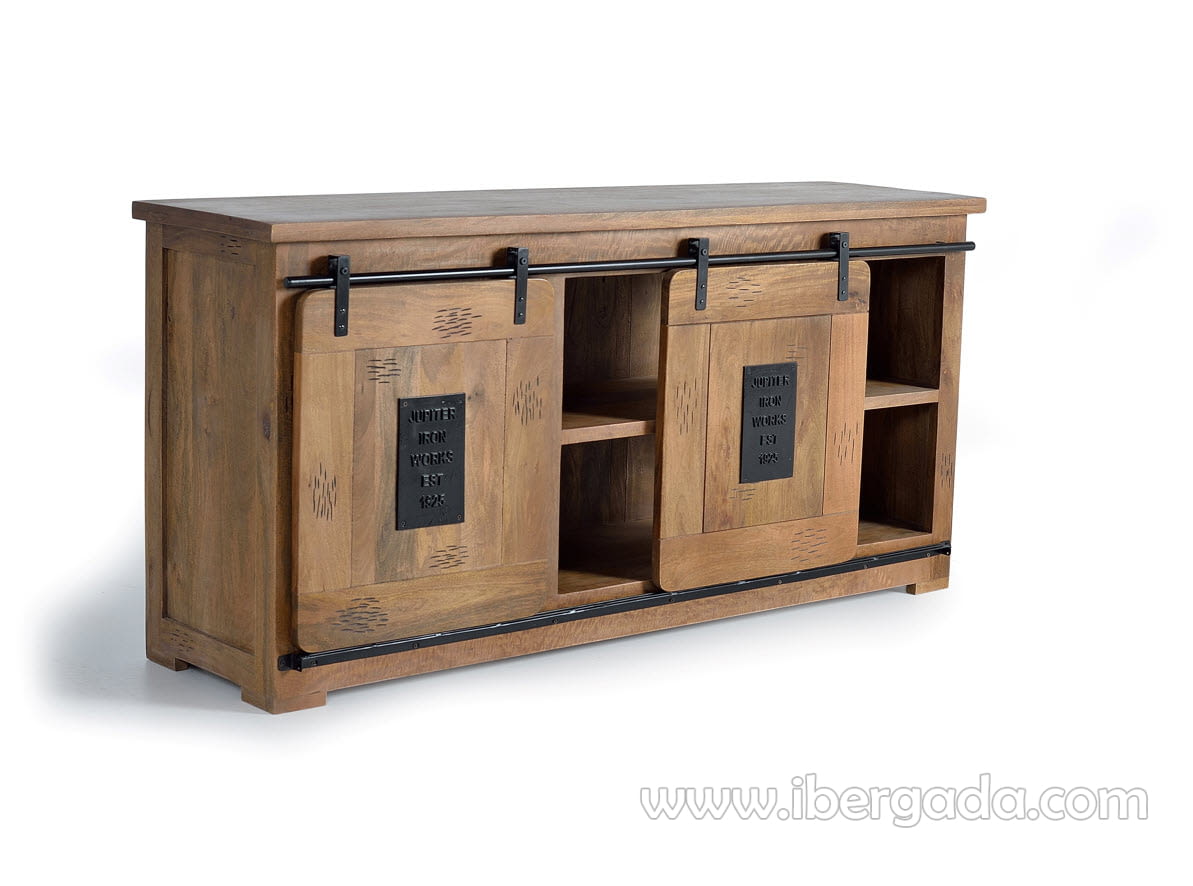 Mueble Aparador Coventry Madera/Hierro (165x45x80)-7