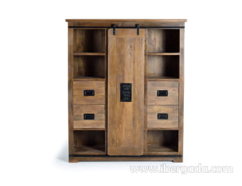 Mueble Aparador Coventry Madera/Hierro (140x45x170)