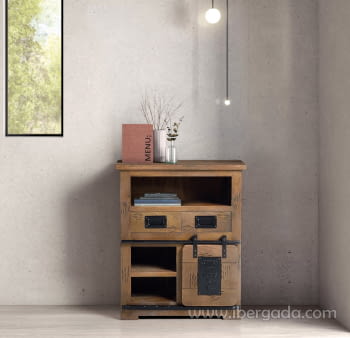 Recibidor Coventry Madera/Hierro (75x40x90)