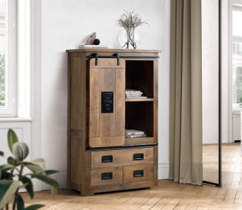 Alacena Coventry Madera/Hierro (90x45x150)