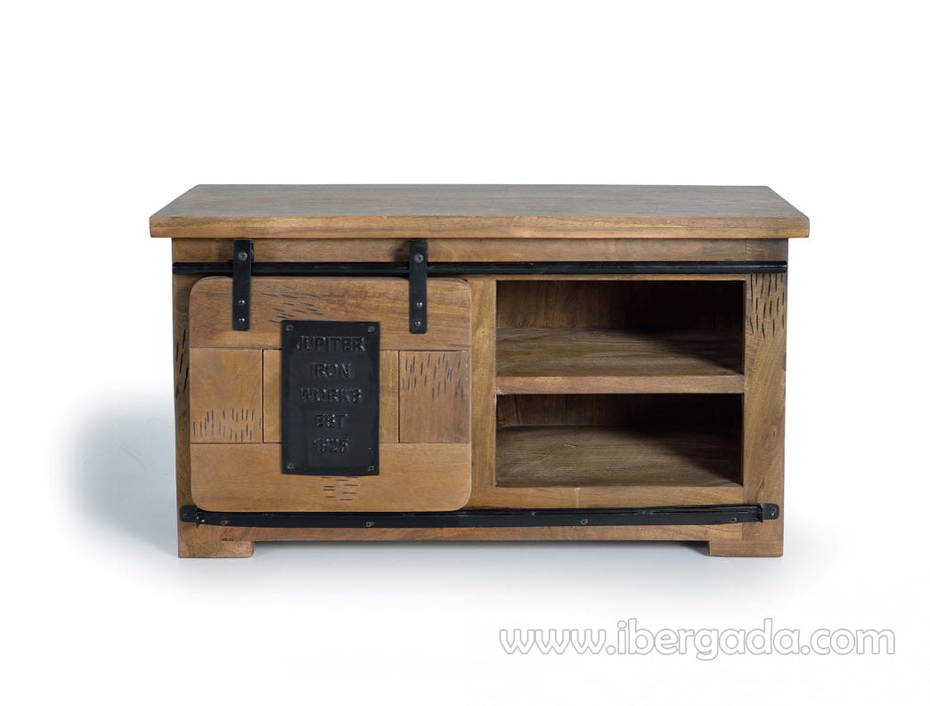 Mueble TV Coventry Madera/Hierro (90x40x50)