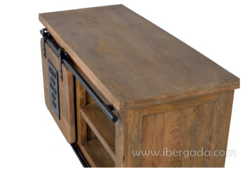 Mueble TV Coventry Madera/Hierro (90x40x50)-4