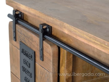 Mueble TV Coventry Madera/Hierro (90x40x50)-5