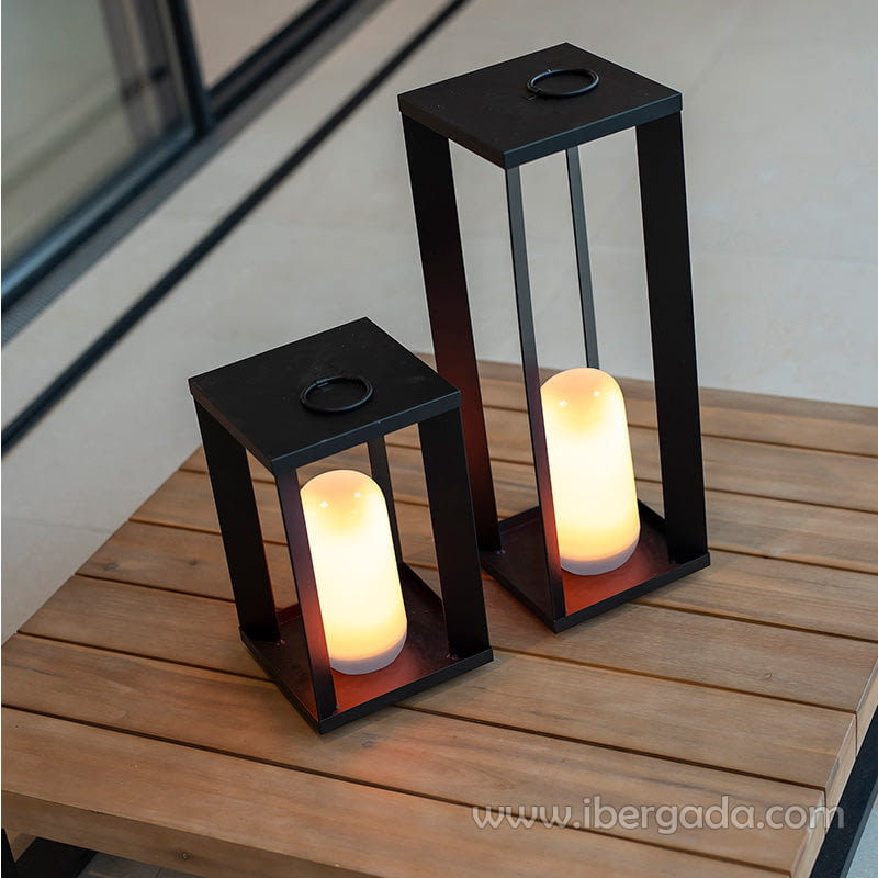 Farol Metálico sin cables Siroco 50 (18x18x50)-3