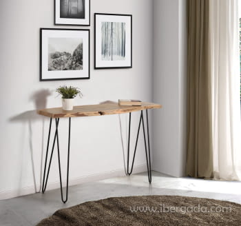 Consola Madera/Hierro (120x35x76)