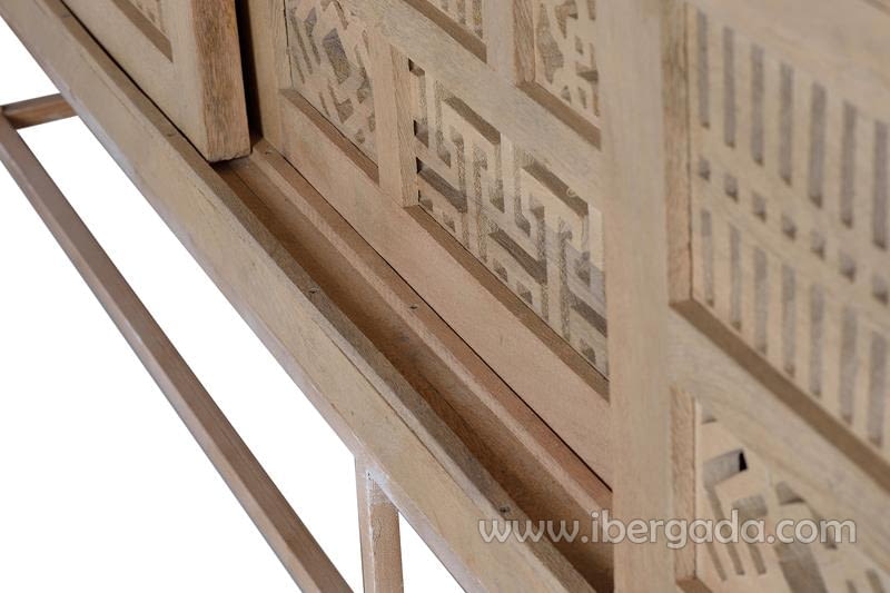 Aparador Kira Madera/Natural 3 Puertas (190x40x95)-7