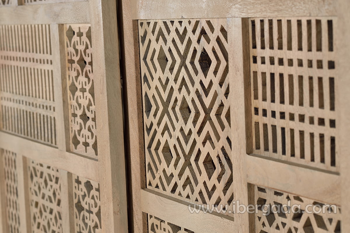 Alacena Kira Madera/Natural 2 Puertas (140x40x170)-5
