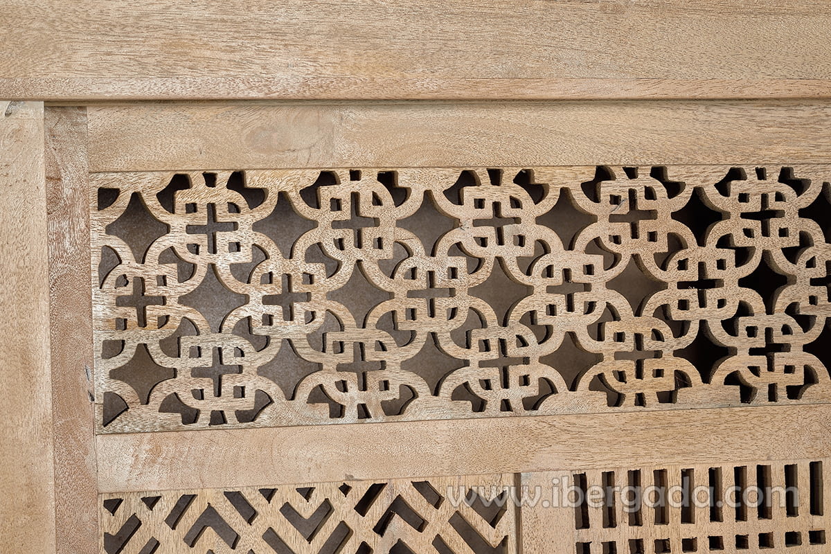 Alacena Kira Madera/Natural 2 Puertas (140x40x170)-6