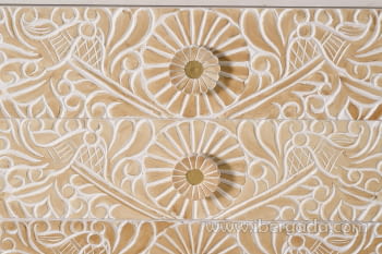 Comoda Parma Madera/Blanca 6 Cajones (170x40x80)-6
