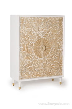 Armario Parma Madera/Blanco 2 Puertas (100x40x140)-3