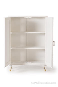 Armario Parma Madera/Blanco 2 Puertas (100x40x140)-4