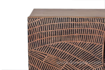 Aparador Luka Madera/Metal 4 Puertas (200x40x90)-8
