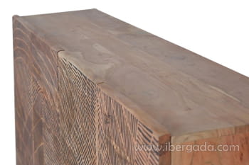 Aparador Luka Madera/Metal 4 Puertas (200x40x90)-10