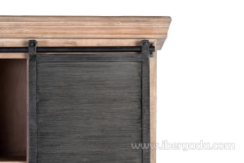 Alacena Kendo Madera/Metal 4 Cajones 1 Puerta (90x40x180)-4