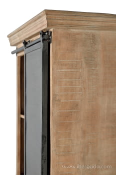 Alacena Kendo Madera/Metal 4 Cajones 1 Puerta (90x40x180)-6