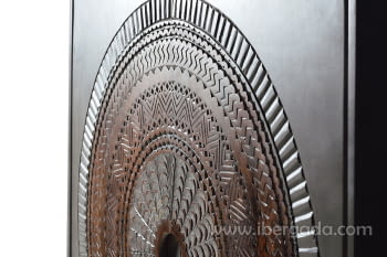 Alacena Kentia Madera/Metal 2 Puertas (107x40x142)-4