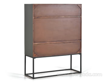 Alacena Kentia Madera/Metal 2 Puertas (107x40x142)-7