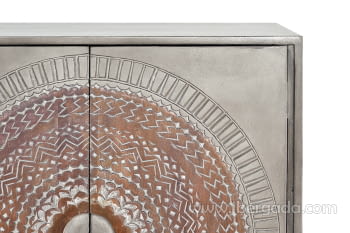 Aparador Kentia Madera/Metal 4 Puertas (150x40x90)-5