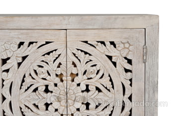 Aparador Bakara Madera/Metal 4 Puertas 3 Cajones (190x38x80)-5