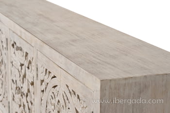 Aparador Bakara Madera/Metal 4 Puertas 3 Cajones (190x38x80)-7