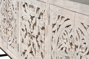 Aparador Bakara Madera/Metal 4 Puertas 3 Cajones (190x38x80)-9