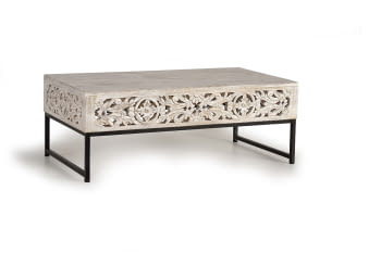 Mesa Centro Bakara Madera/Metal (110x60x40)