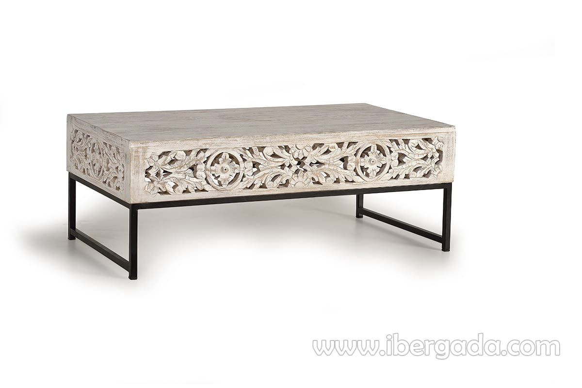 Mesa Centro Bakara Madera/Metal (110x60x40)-1