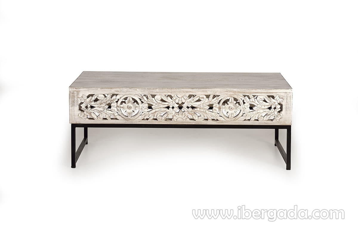 Mesa Centro Bakara Madera/Metal (110x60x40)-2