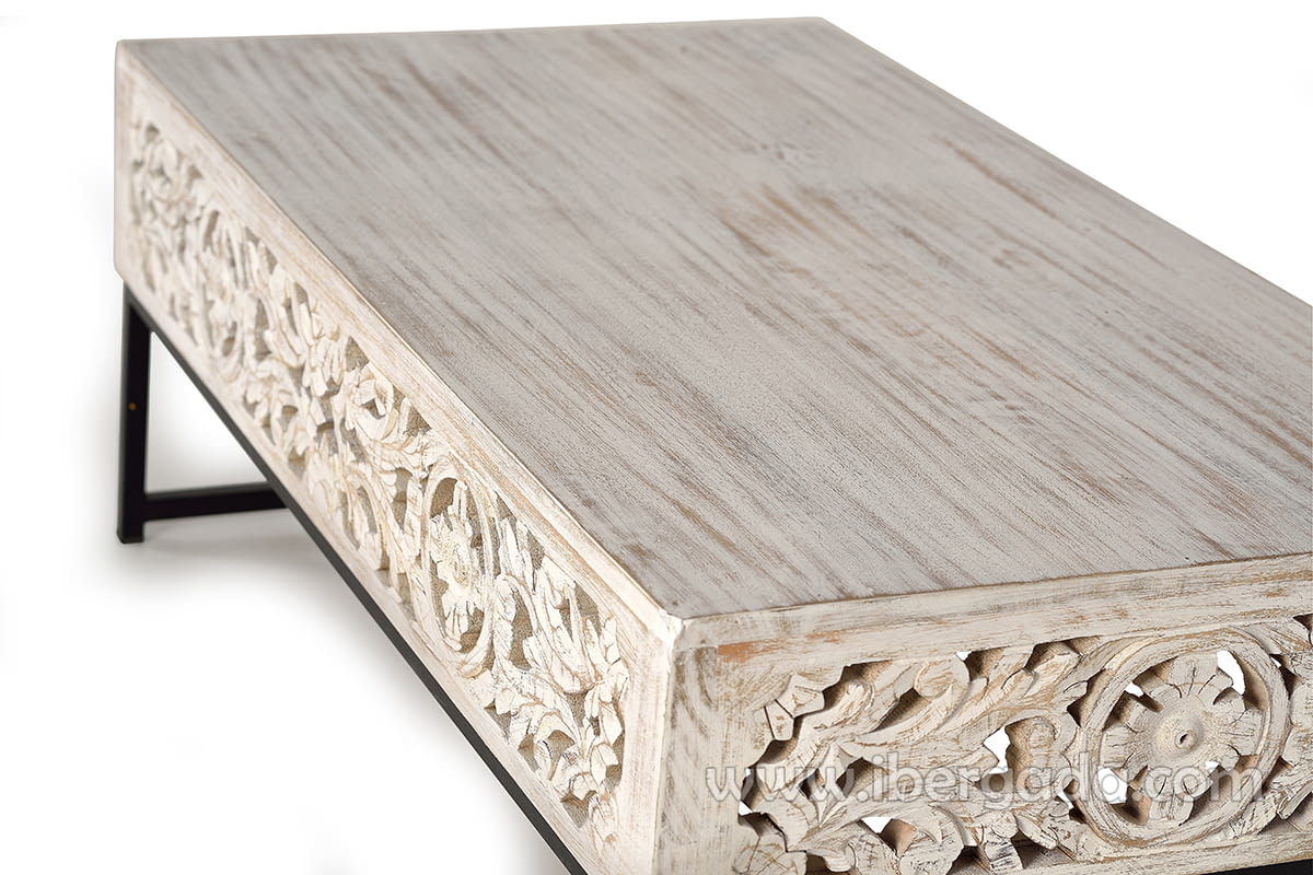 Mesa Centro Bakara Madera/Metal (110x60x40)-4