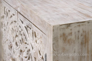 Taquillón Bakara Madera/Metal 2 Puertas (80x35x80)-5