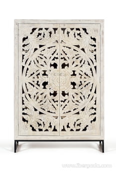 Alacena Bakara Madera/Metal 2 Puertas (110x40x160)