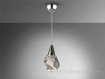 Colgante Aquaria Cristal/Cromo 1L