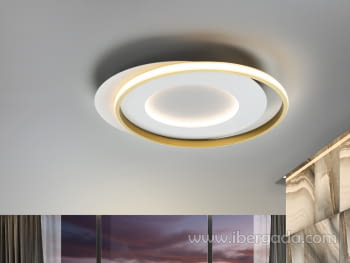 Plafón Limbos Blanco/Oro (55x50)