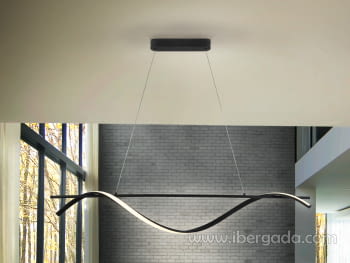 Lámpara Boa Negro (150x23)