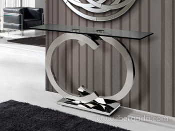 Consola Casandra Acero (120x38x79)