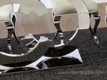 Mesa Comedor Casandra Acero (180x90x76)-3