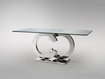 Mesa Comedor Casandra Acero (180x90x76)-4
