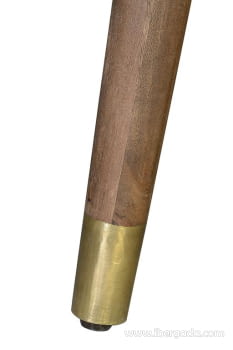 Escritorio Savana Madera/Bronce 2 Cajones 1 Hueco (130x50x76)-5