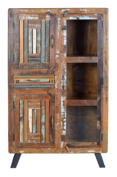 Alacena Taima Madera/Metal 3 Puertas 1 Cajón (140x38x90)