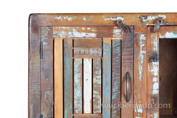 Alacena Taima Madera/Metal 3 Puertas 1 Cajón (140x38x90)-5
