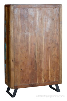 Alacena Taima Madera/Metal 3 Puertas 1 Cajón (140x38x90)-9