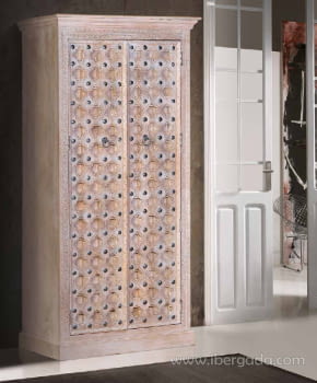 Armario Kala Madera/Metal 2 Puertas (97x50x190)