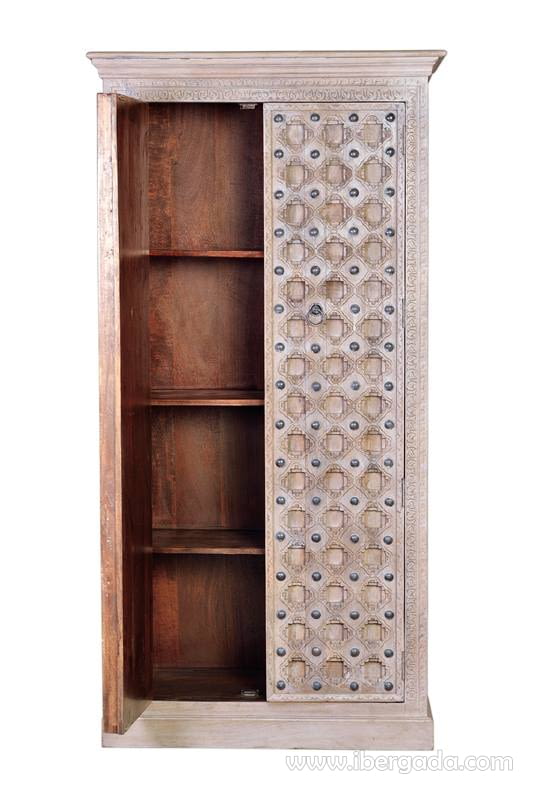 Armario Kala Madera/Metal 2 Puertas (97x50x190)-2
