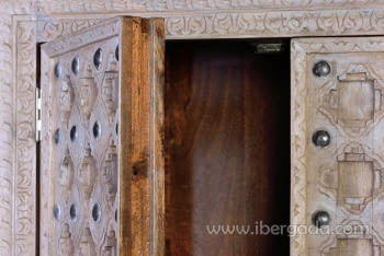 Armario Kala Madera/Metal 2 Puertas (97x50x190)-3