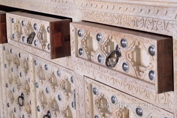 Aparador Kala Madera/Metal 3 Puertas 3 Cajones (150x40x92)-5
