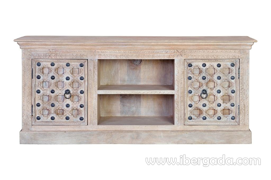 Mueble TV Kala Madera/Metal 2 Puertas (160x40x70)-1