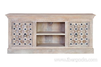 Mueble TV Kala Madera/Metal 2 Puertas (160x40x70)